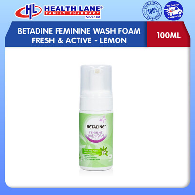 BETADINE FEMININE SABUN BERBUIH FRESH & ACTIVE- LEMON (100ML)